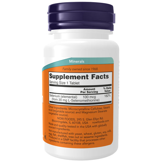 Selenium tablets
