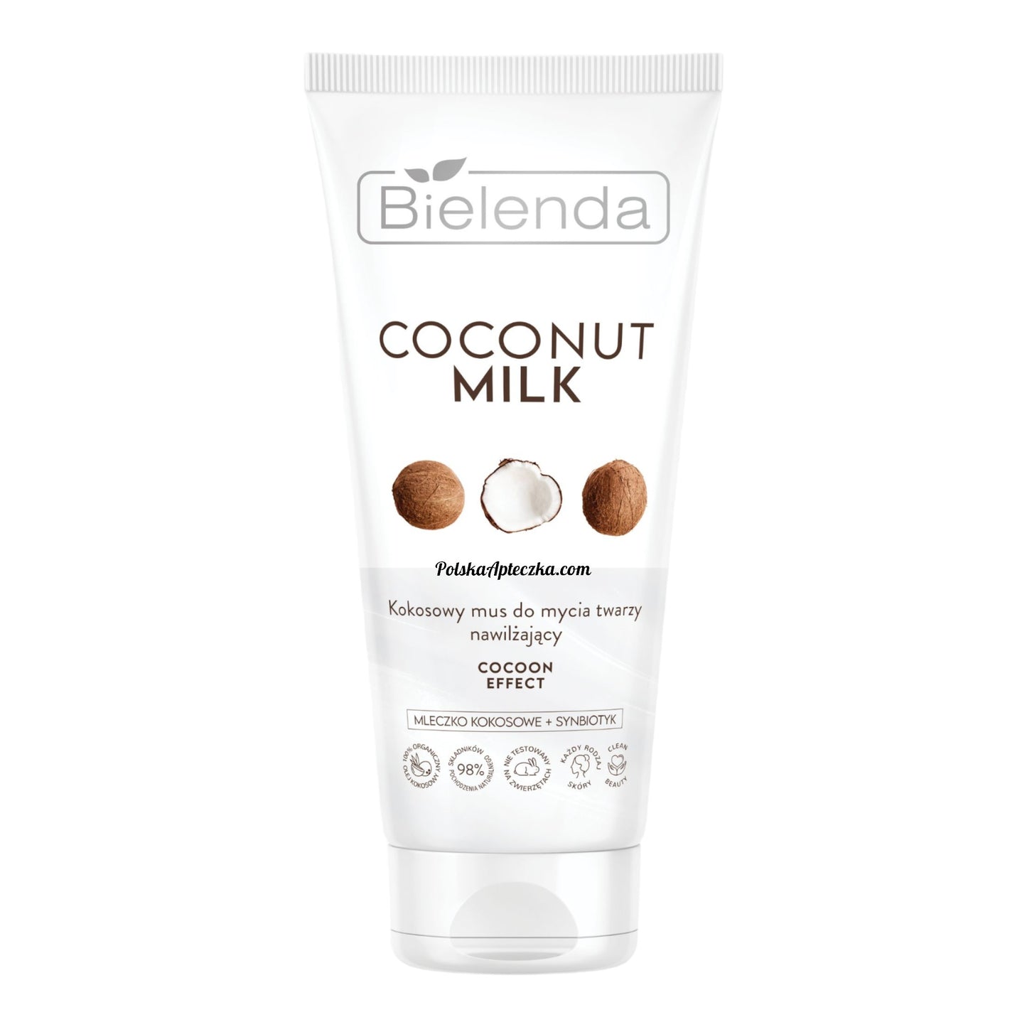 Bielenda, Coconut Milk Kokosowy mus do mycia twarzy nawilżający Cocoon Effect 135g