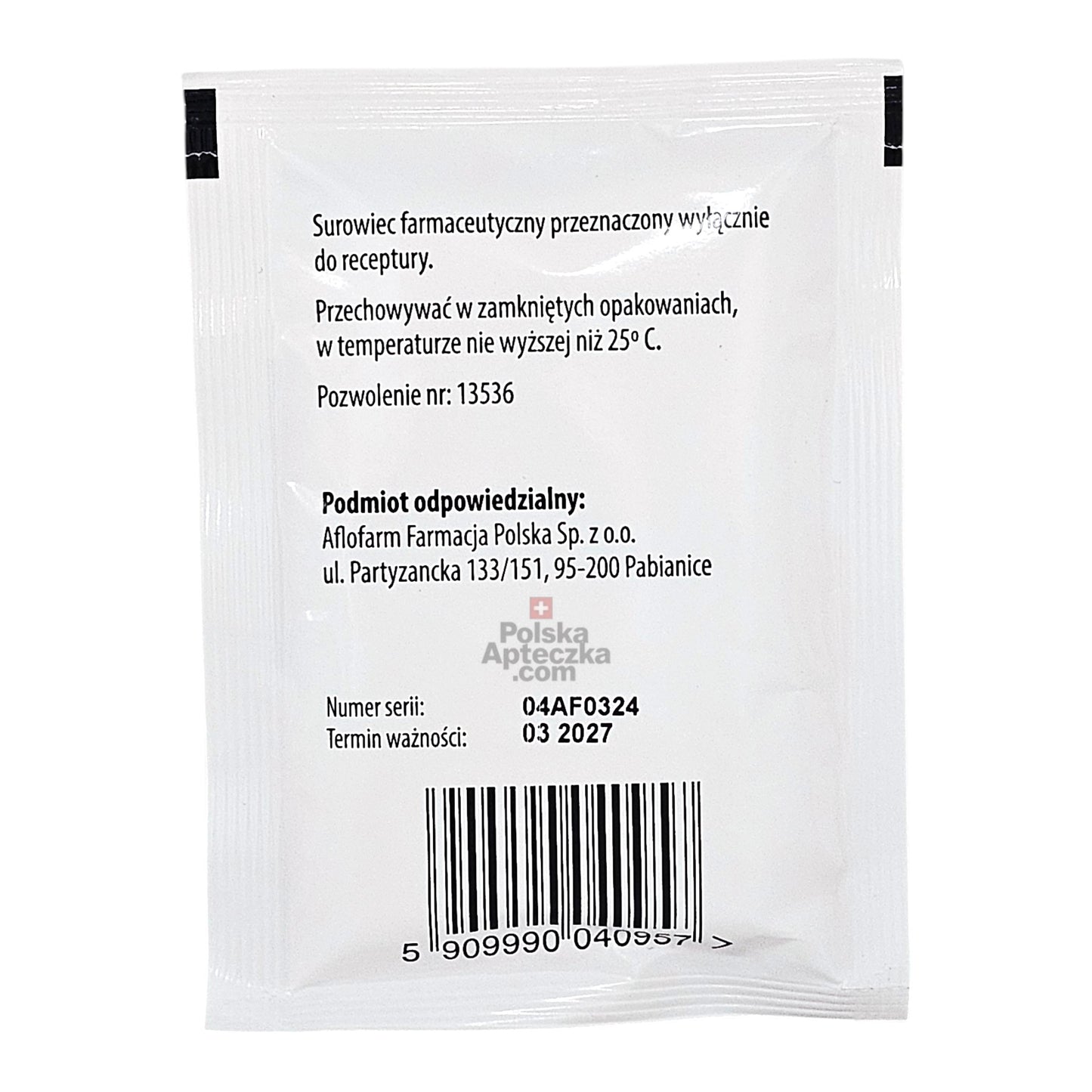 Boric Acid Powder 30g pouch – Kwas Borowy packaging back view with details