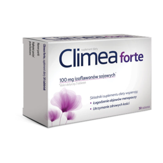 Climea Forte Menopause Support Supplement 100mg Soy Isoflavones 30 Tablets