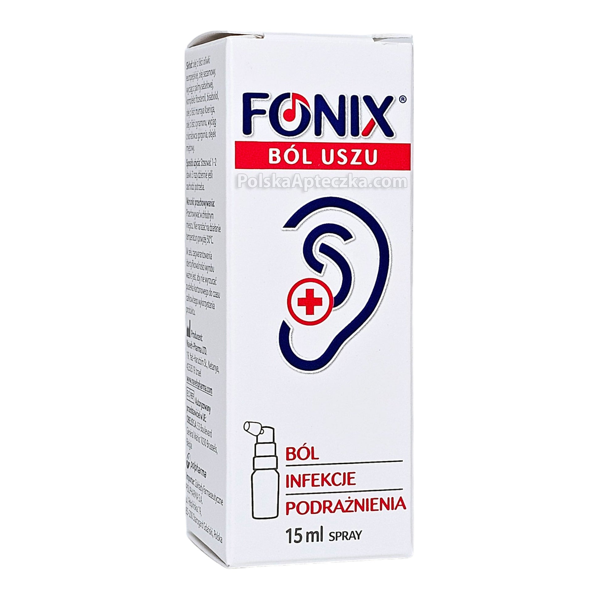 Fonix Ear Pain Relief Spray Anti-Inflammatory Ear Spray for Infections and Irritations 15ml