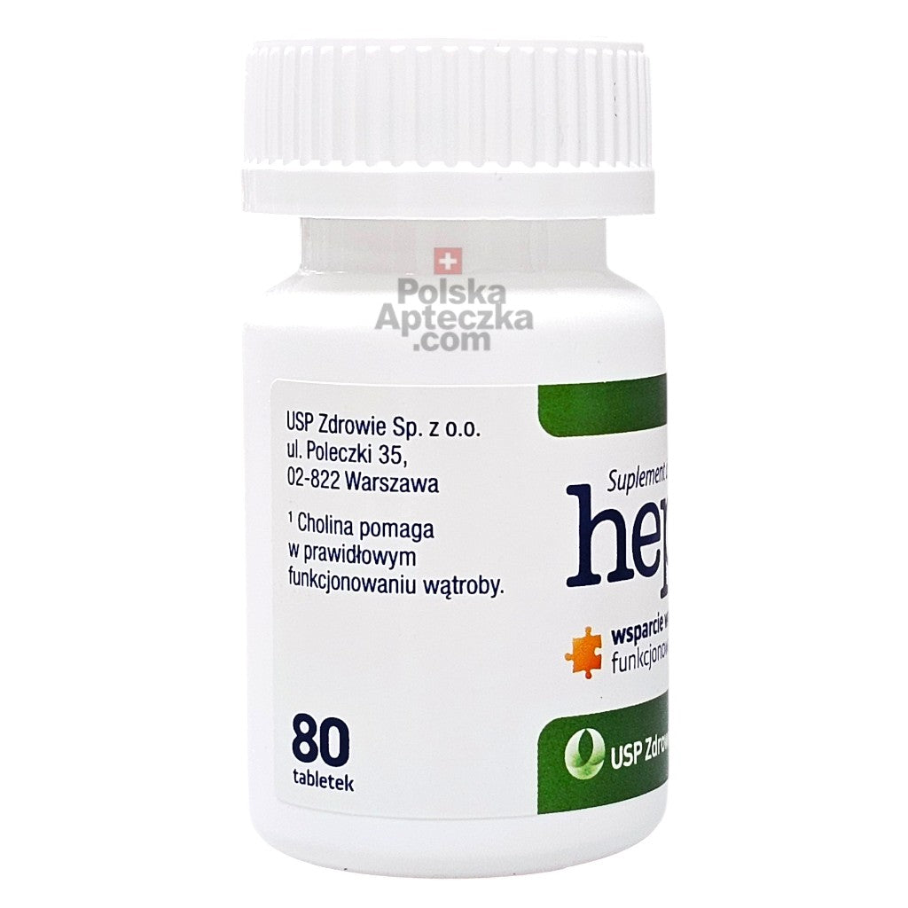 Hepatil 80 tablets bottle side
