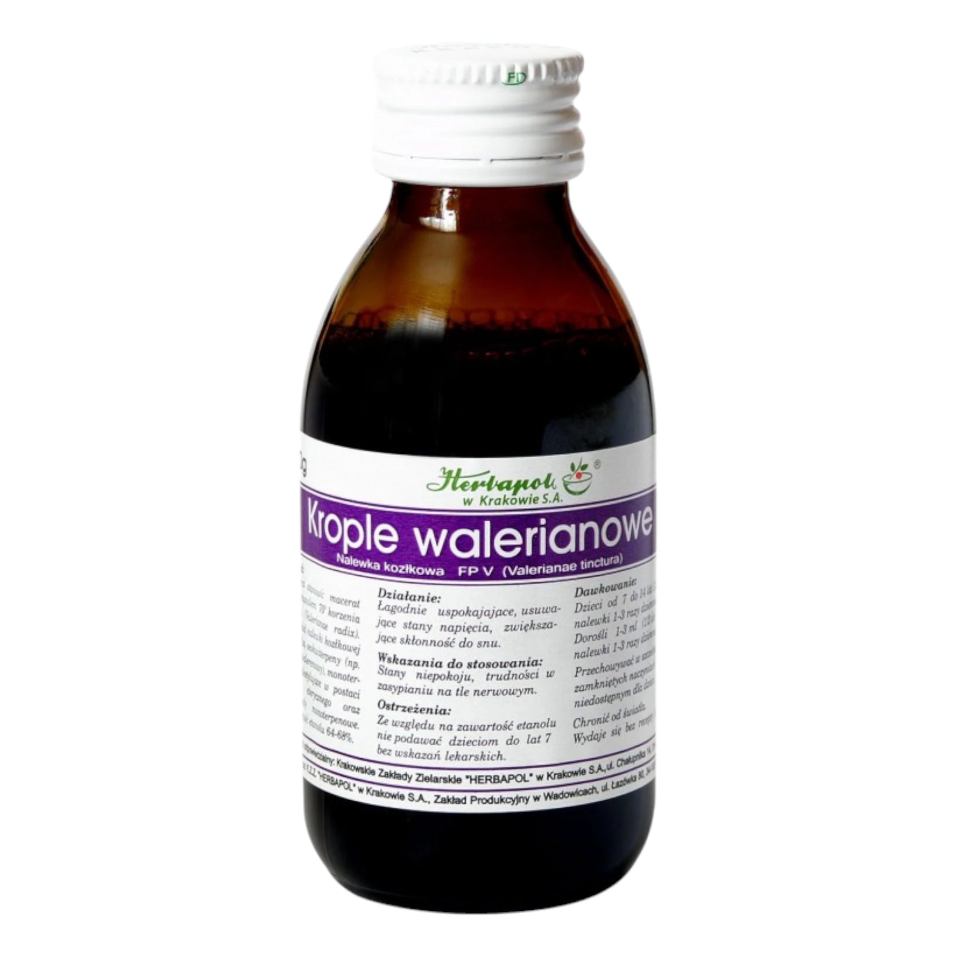 Herbapol Krople Walerianowe – Valerian Tincture for Sleep and Relaxation