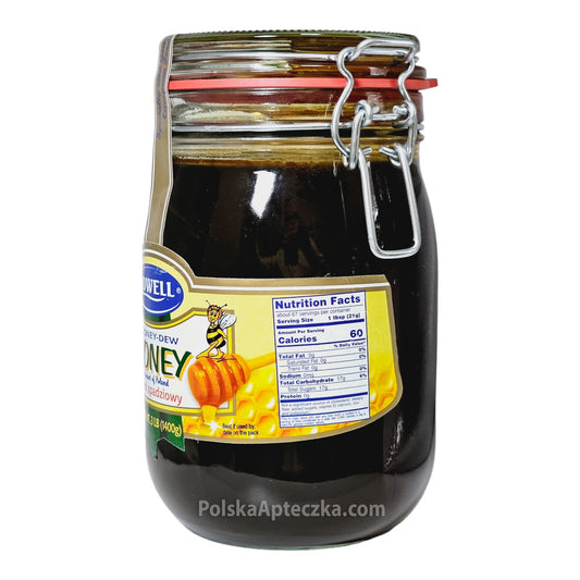 Honey Dew Raw Honey Miód Spadziowy 3 lb 1400g nutrition facts