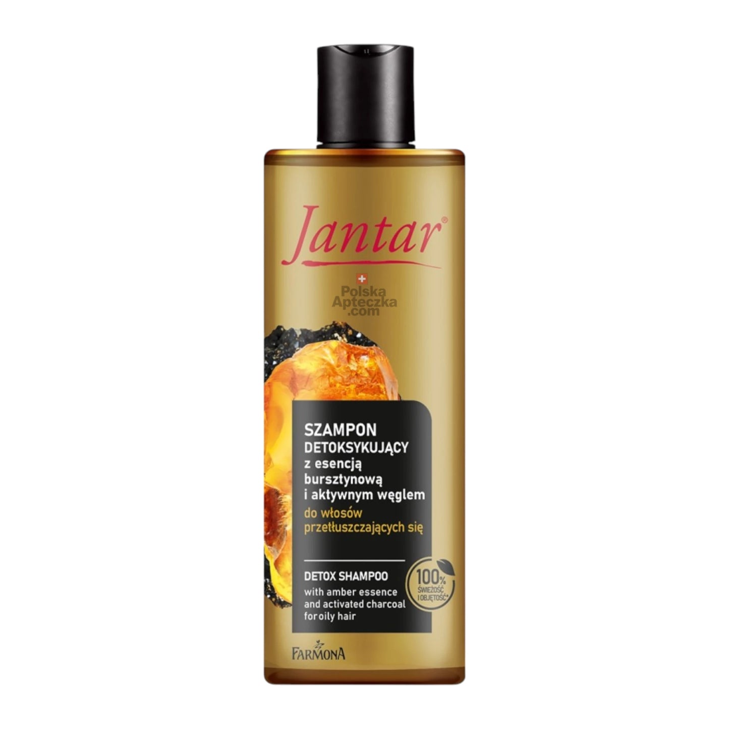Jantar Detox Shampoo with Amber & Charcoal For Oily Hair 330ml