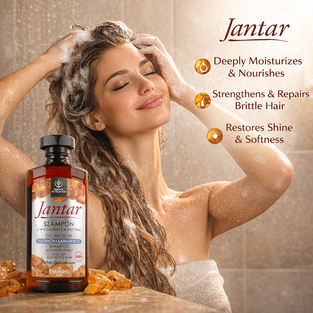 Jantar Shampoo with Amber Extract for Dry and Brittle Hair