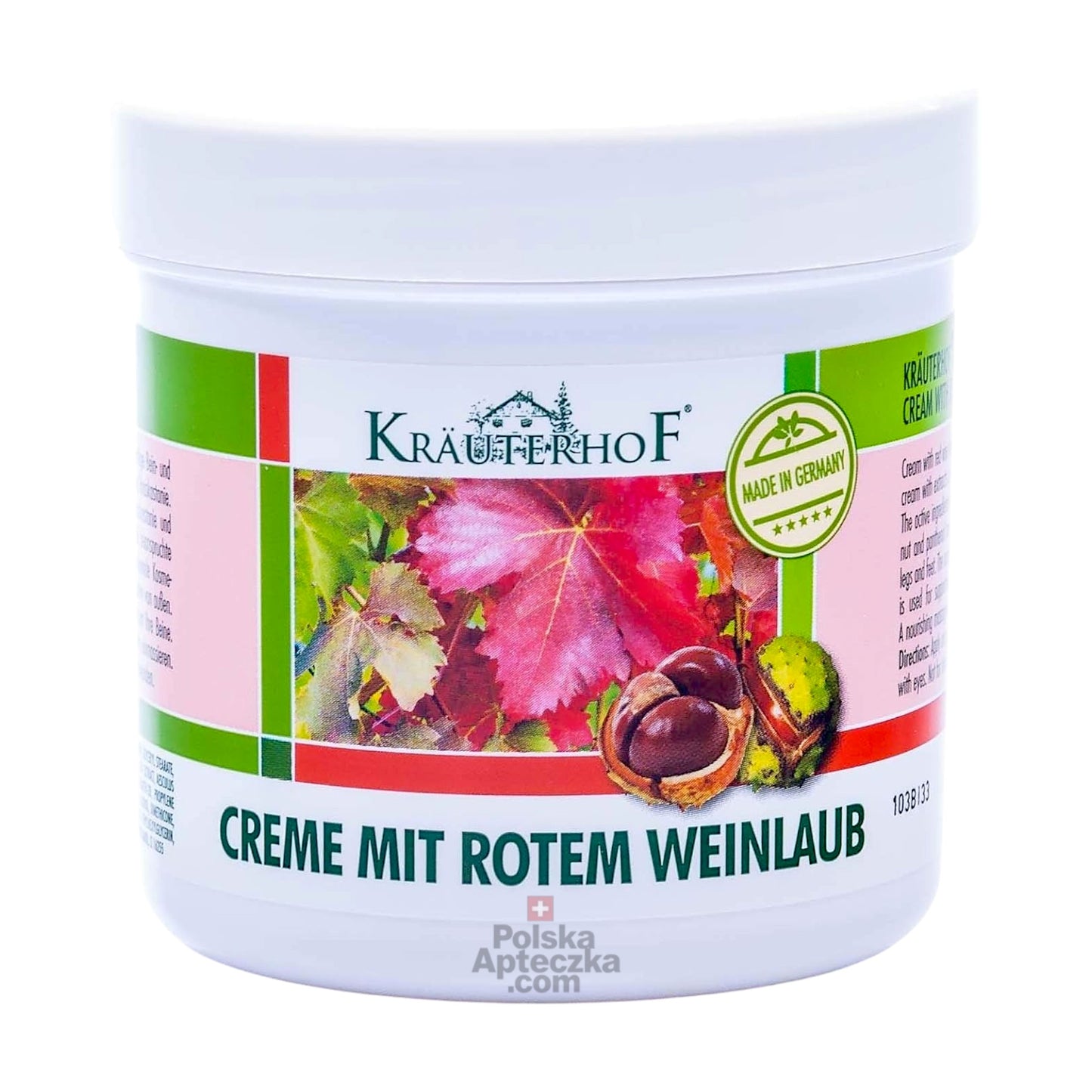 Kräuterhof Red Vine Leaf Cream 250ml
