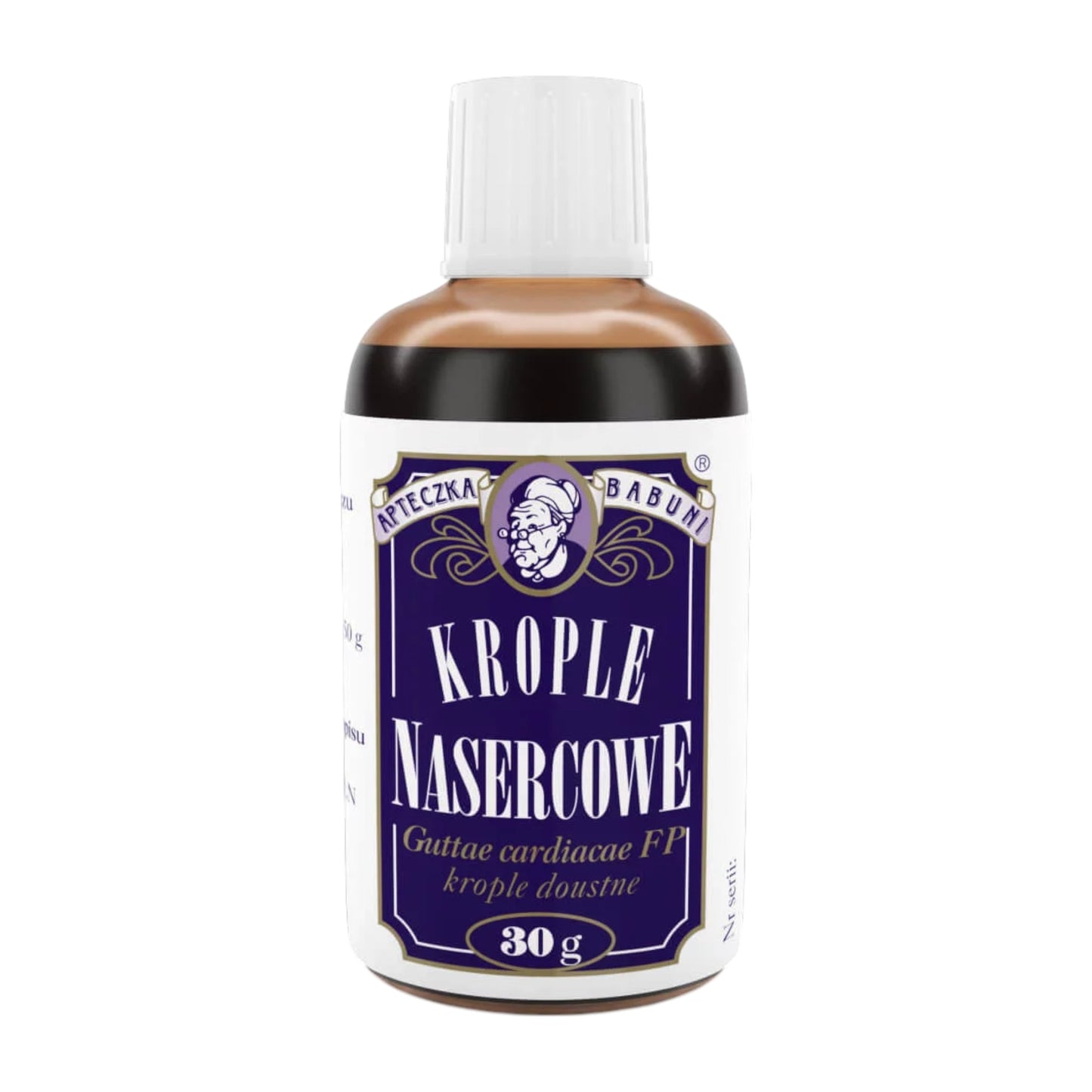 Krople Nasercowe Apteczka Babuni 30g – Herbal Heart Support Drops with Valerian and Hawthorn