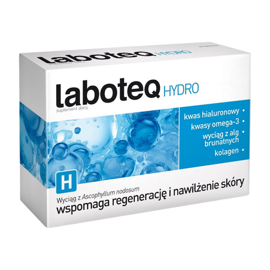 Laboteq Hydro – box view with hydration ingredients