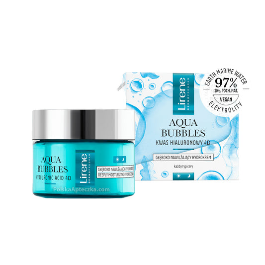 Lirene, Aqua Bubbles kwas hialuronowy krem do twarzy 50ml