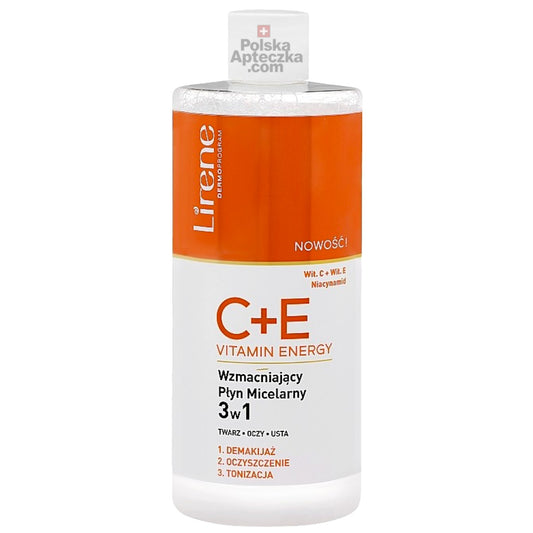 Lirene C+E Vitamin Energy Wzmacniający Płyn Micelarny 3w1