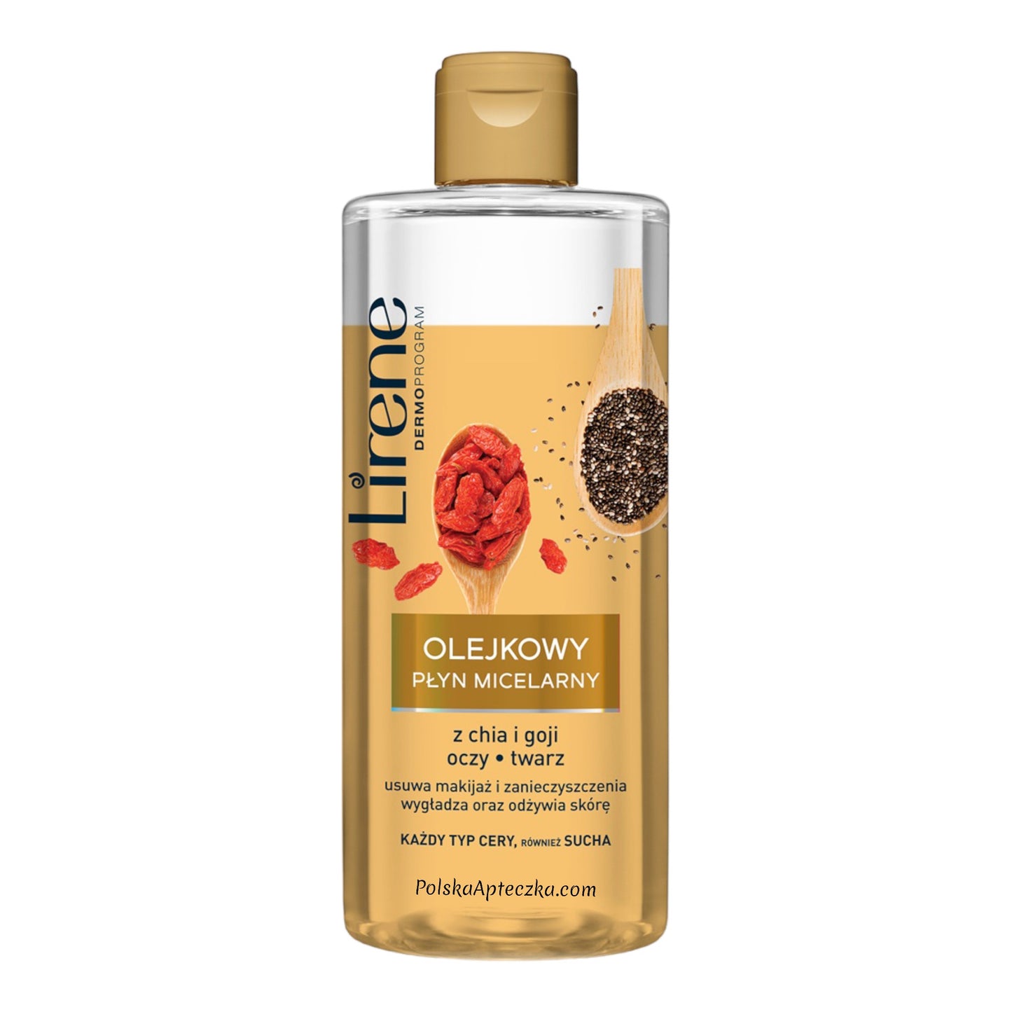 Lirene, Dermoprogram Olejkowy płyn micelarny z chia i goji każdy typ cery 400ml