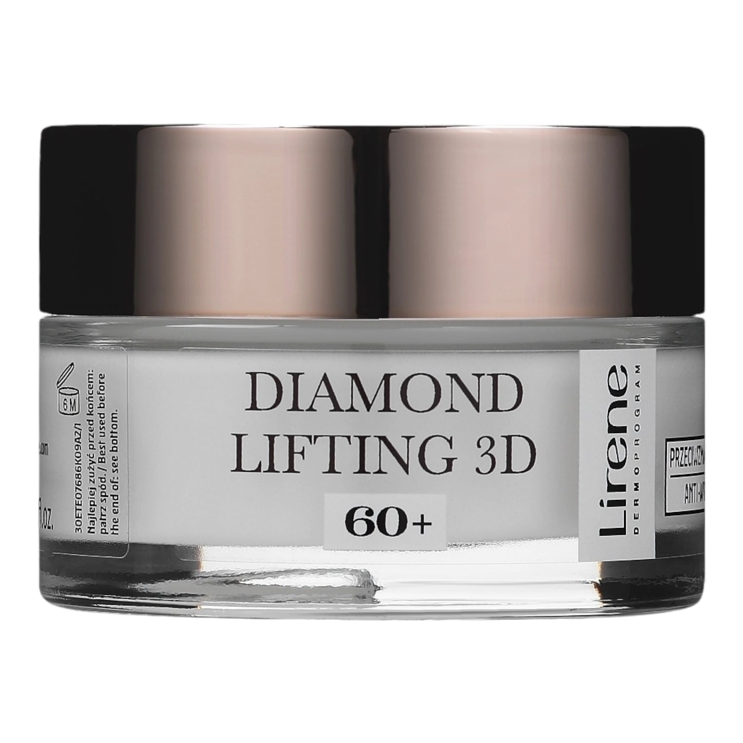 Lirene, Diamentowy Lifting 3D 60+ krem przeciwzmarszczkowy regenerujący dzień i noc