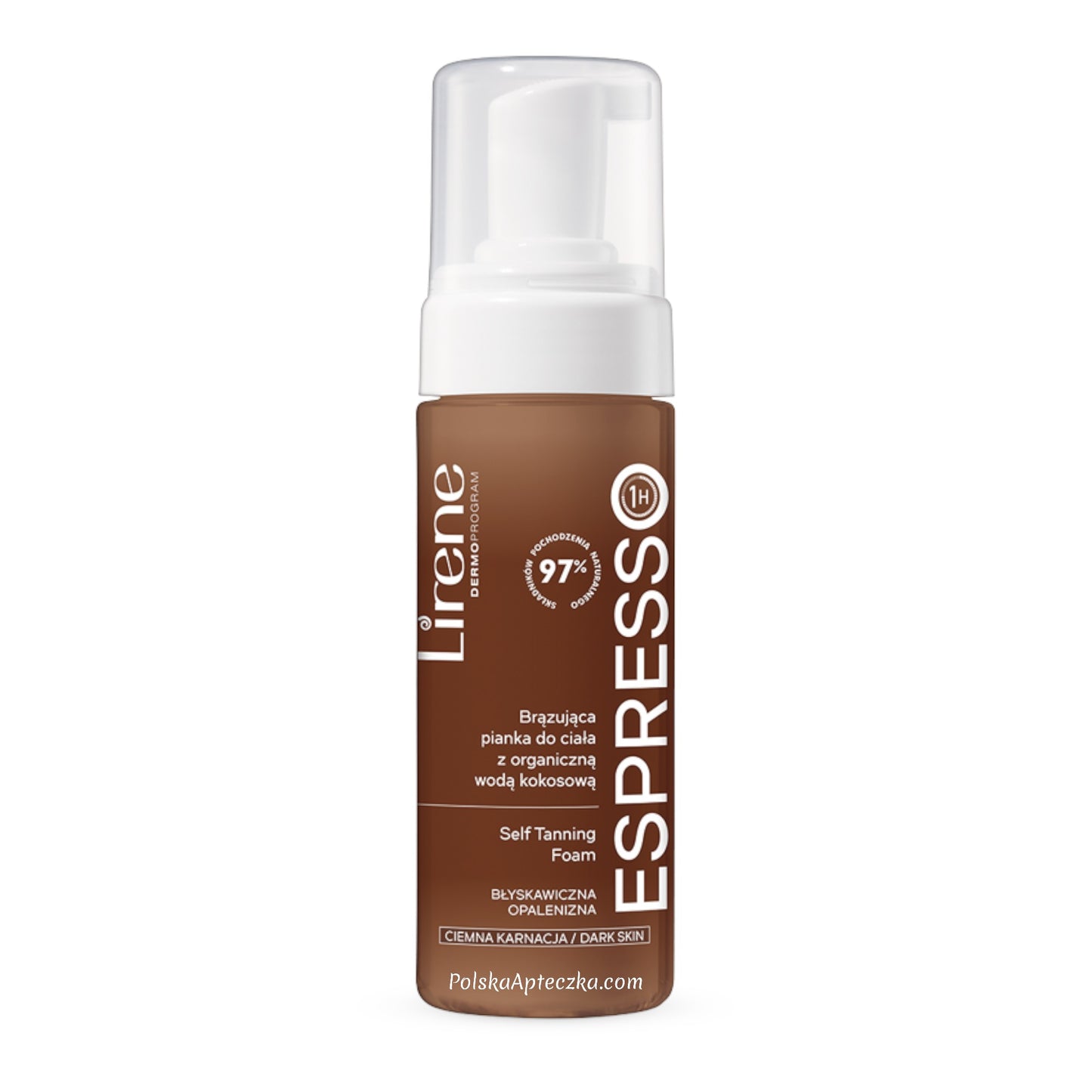 Lirene, Perfect Tan ESPRESSO bronzing body foam with organic coconut water