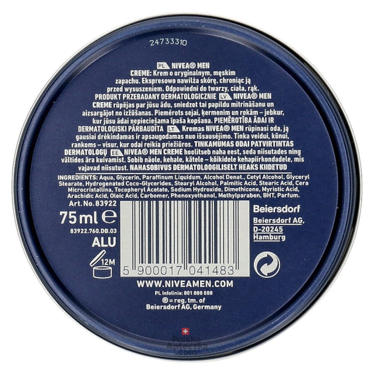 NIVEA MEN Creme 75ml back