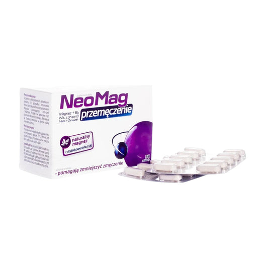 NeoMag Fatigue Tablets Magnesium B Vitamins Zinc Mate 50 Count Blister Pack