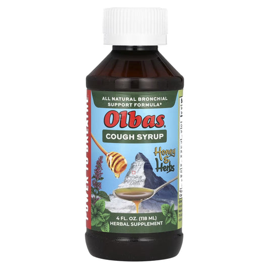 Olbas cough syrup packaging front