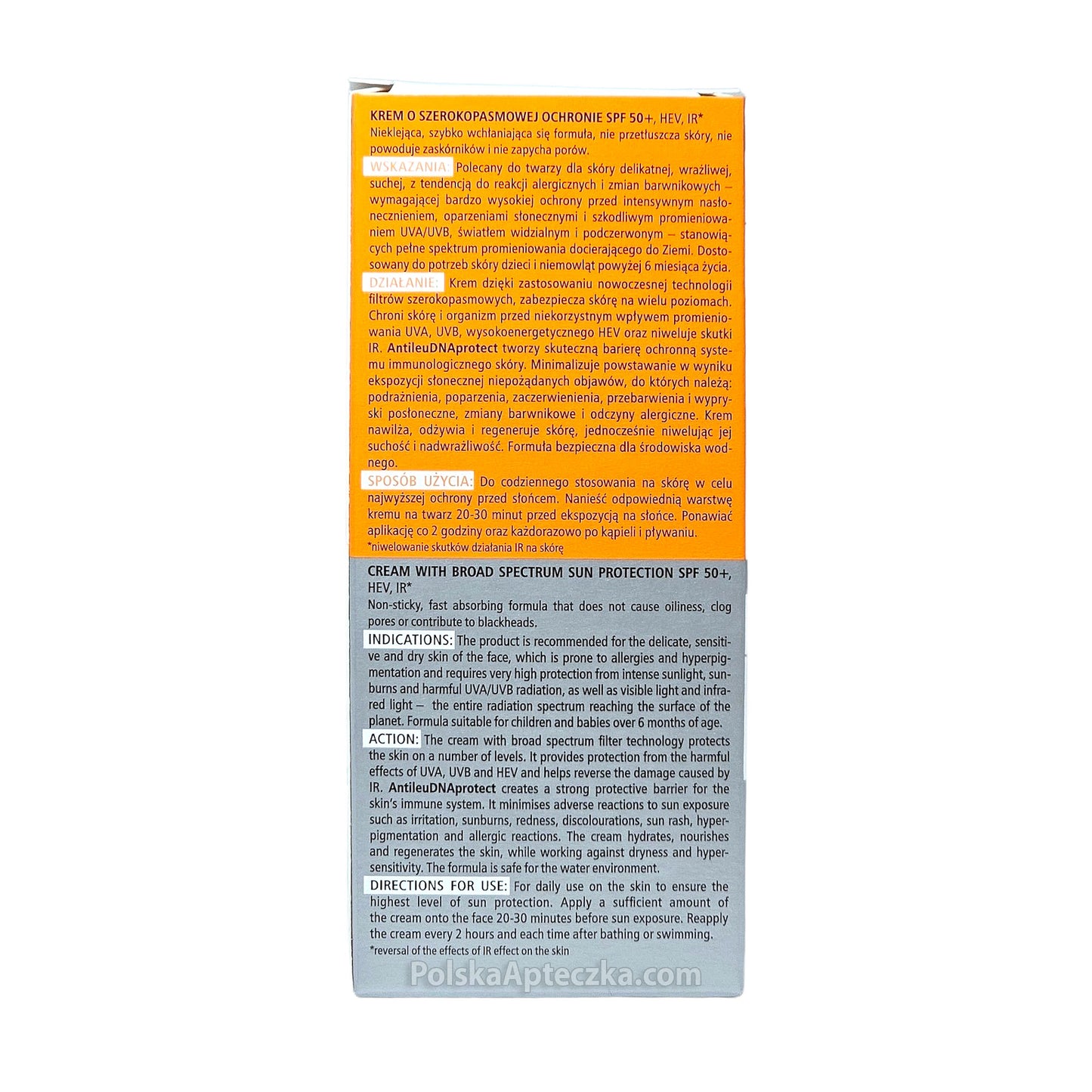 Pharmaceris S Spectrum Protect SPF 50+ sunscreen cream for adults and children – 50ml ingredients