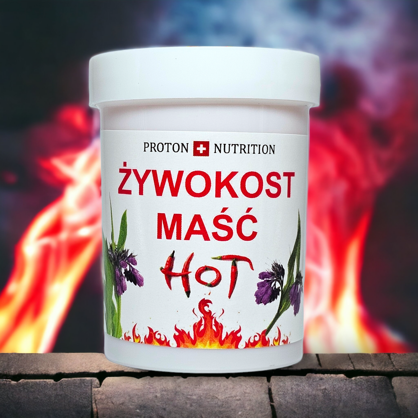 Żywokost Maść HOT 4oz (120g)