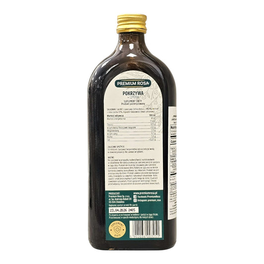 Premium Rosa Nettle + Cistus Juice NFC Cold-pressed herbal juice for detox, immune support, and antioxidant benefits 500ml back