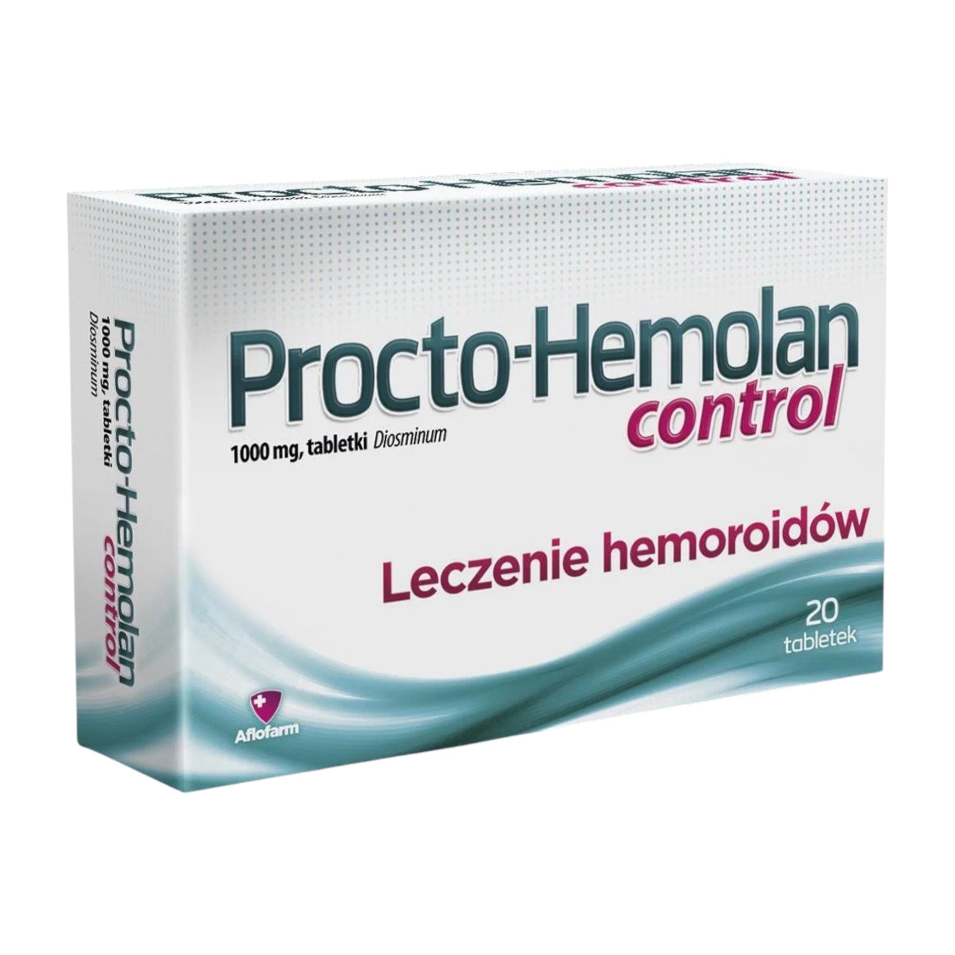 Procto-Hemolan Control 1000mg Diosmin Tablets for Hemorrhoid Relief 20 tablets