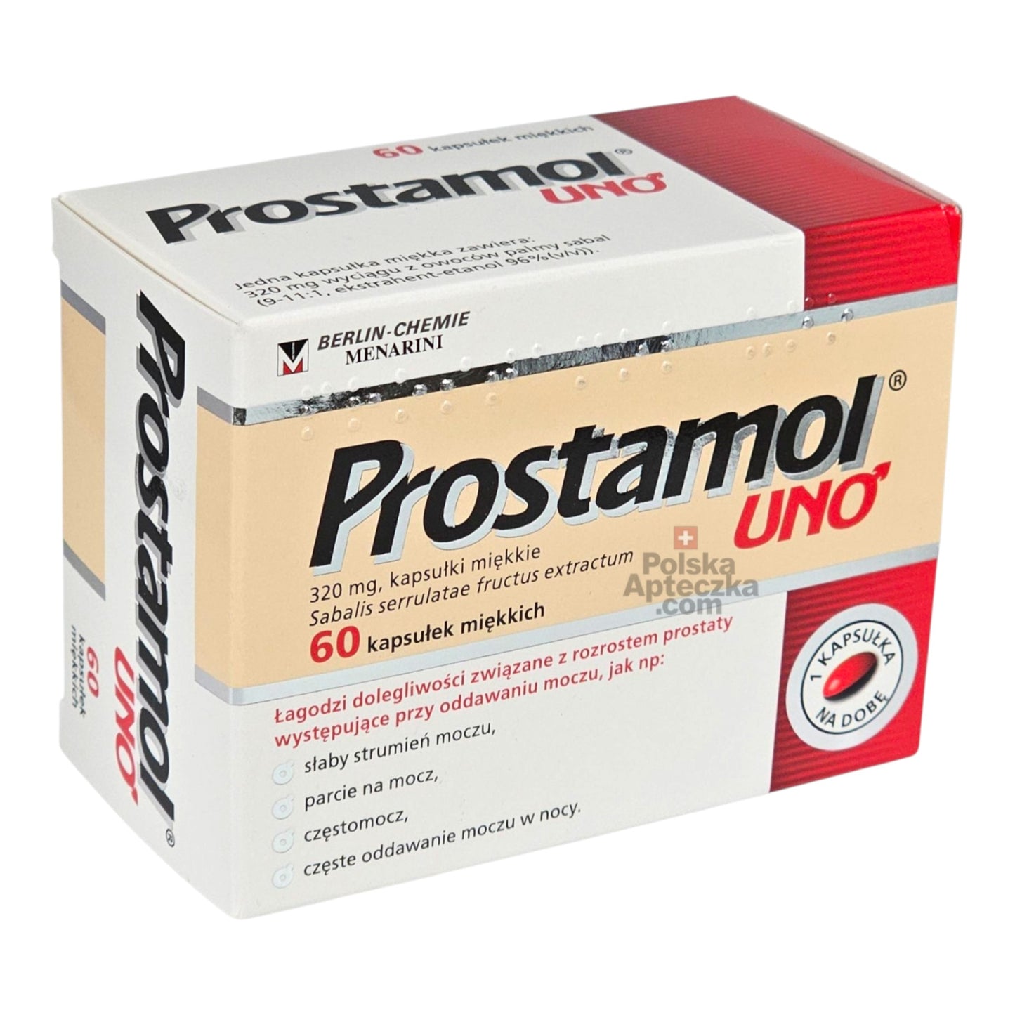 Prostamol UNO softgel capsules side