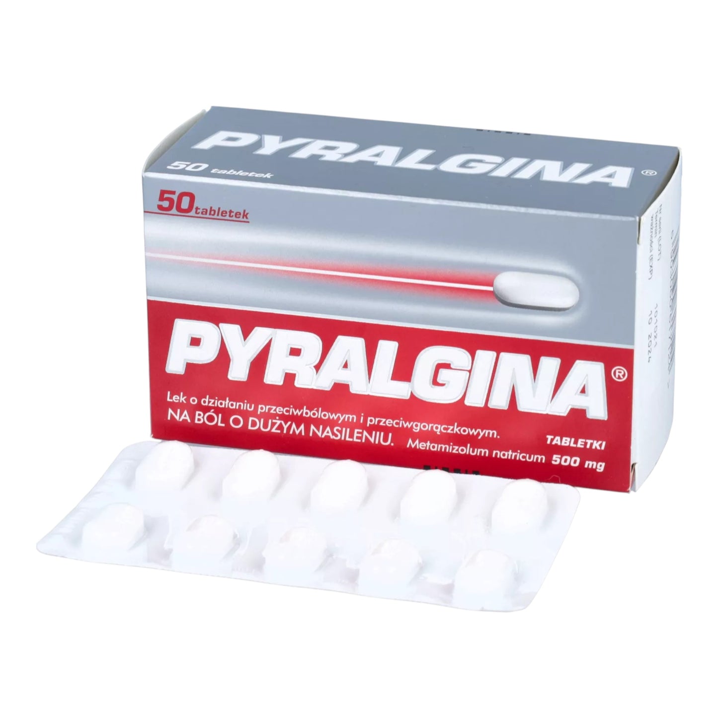 Pyralgina 500mg 50 tablets Pain Relief and Fever Reduction