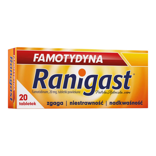 Ranigast Famotydyna 20 tablets