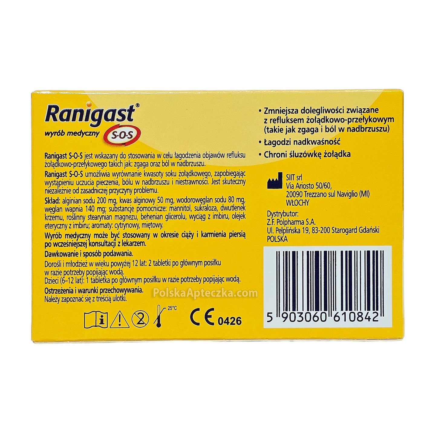 Ranigast SOS 12 lozenges ingredients
