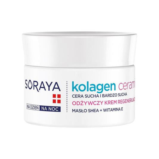 Soraya Kolagen Ceramidy Day and Night Cream for Dry Skin with Shea Butter and Vitamin E