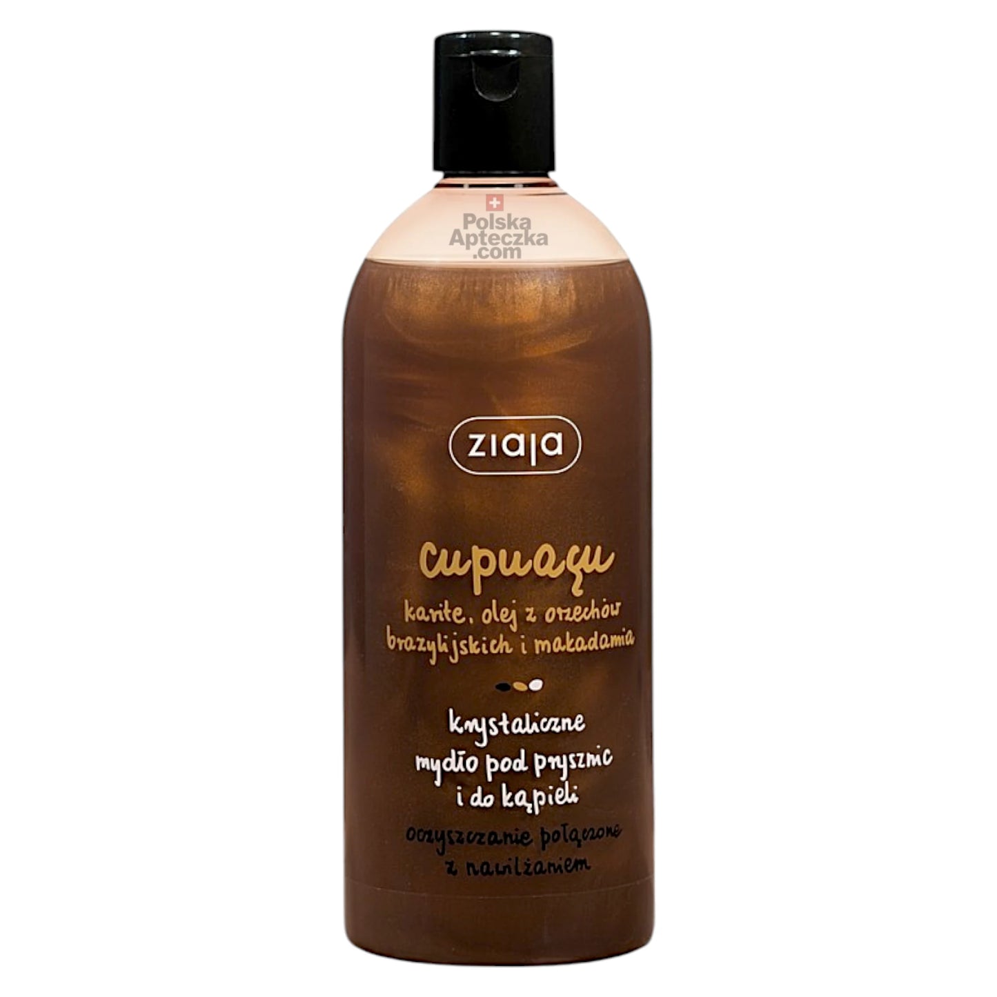 Ziaja Cupuaçu Crystal Shower Gel – Moisturizing body wash with shea, Brazil nut, and macadamia oils, 500ml