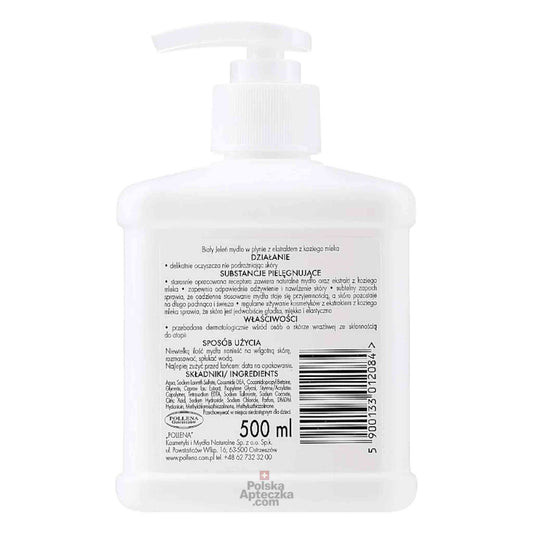 Biały Jeleń Goat Milk Liquid Soap – Ingredients, Directions, and Product Details Back View