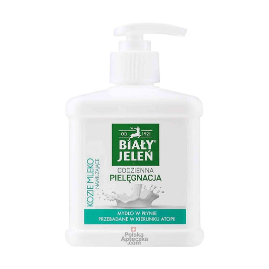 Biały Jeleń Goat Milk Liquid Soap – Gentle Daily Care for Sensitive Skin Front View
