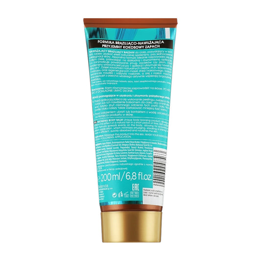 Bielenda Bronzing Coco Body Balm Back – Ingredients and Usage Instructions in Polish and English
