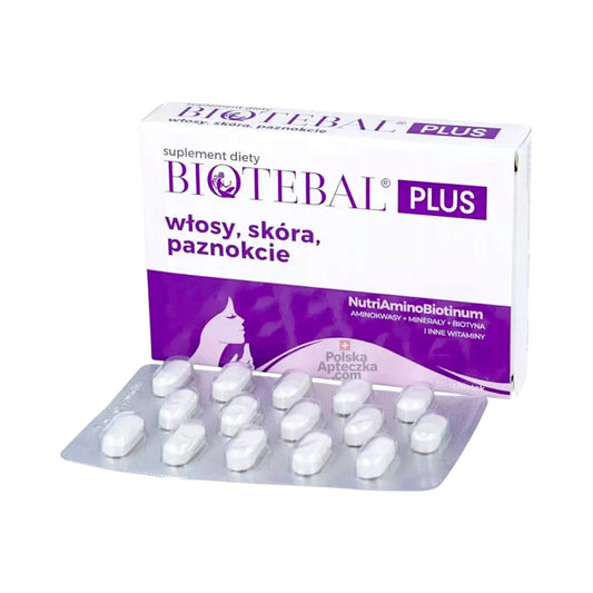 Biotebal Plus – Hair, Skin, Nails Supplement – Blister Pack 40 Tablets