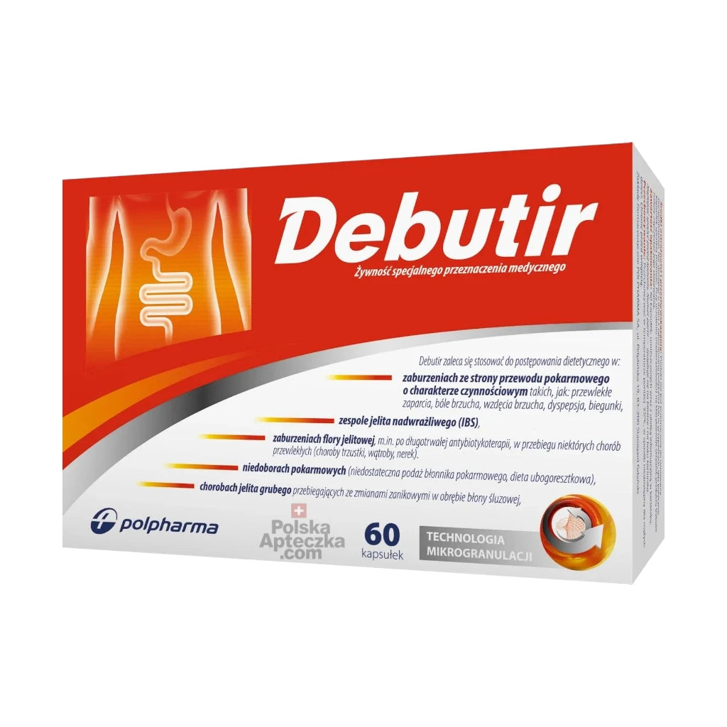 Debutir 60 Capsules - Butyric Acid Formula for Gut Health & IBS Support