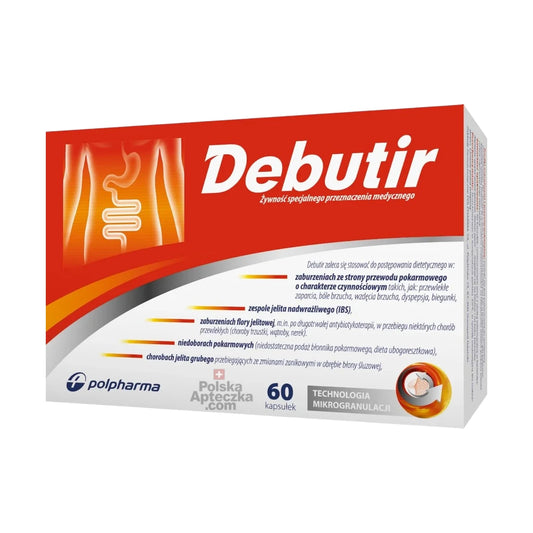Debutir 60 Capsules - Butyric Acid Formula for Gut Health & IBS Support