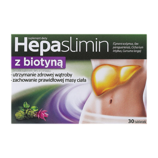 hepaslimin with biotin 30 tablets