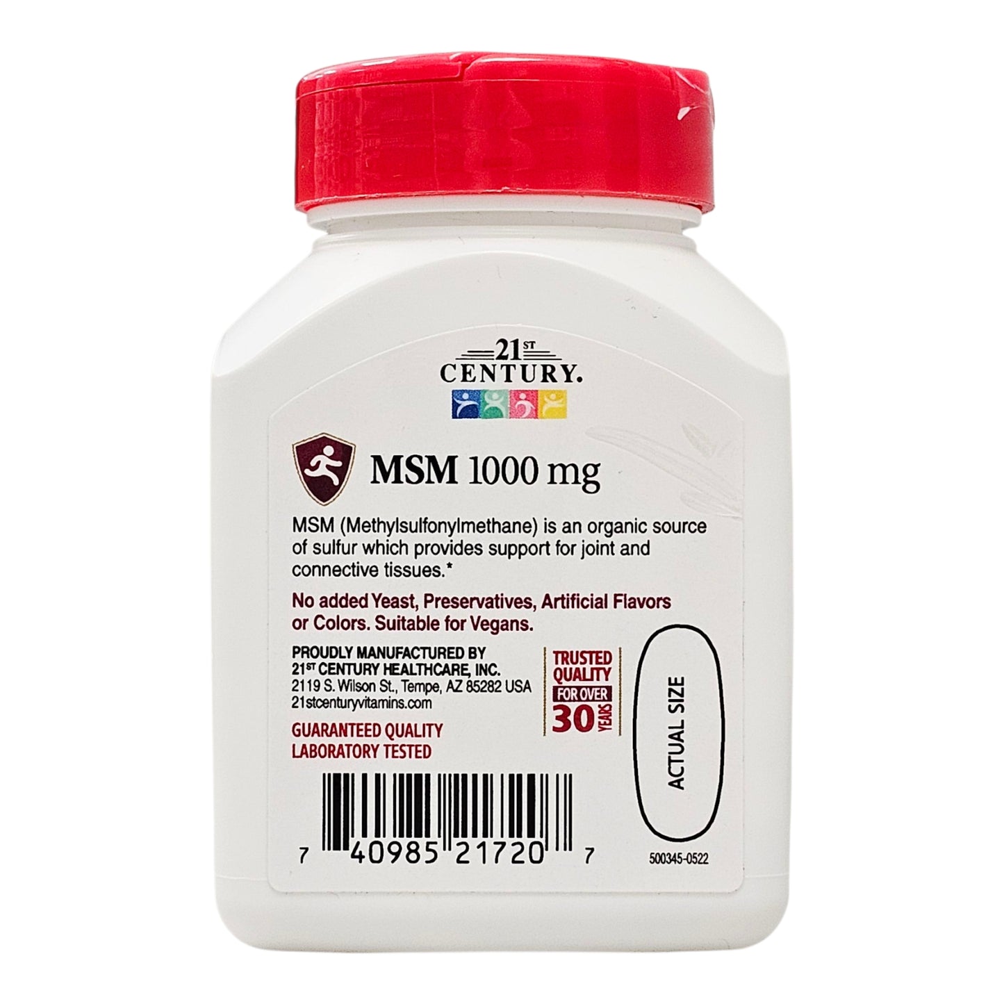 msm siarka organiczna 1000mg tablets back