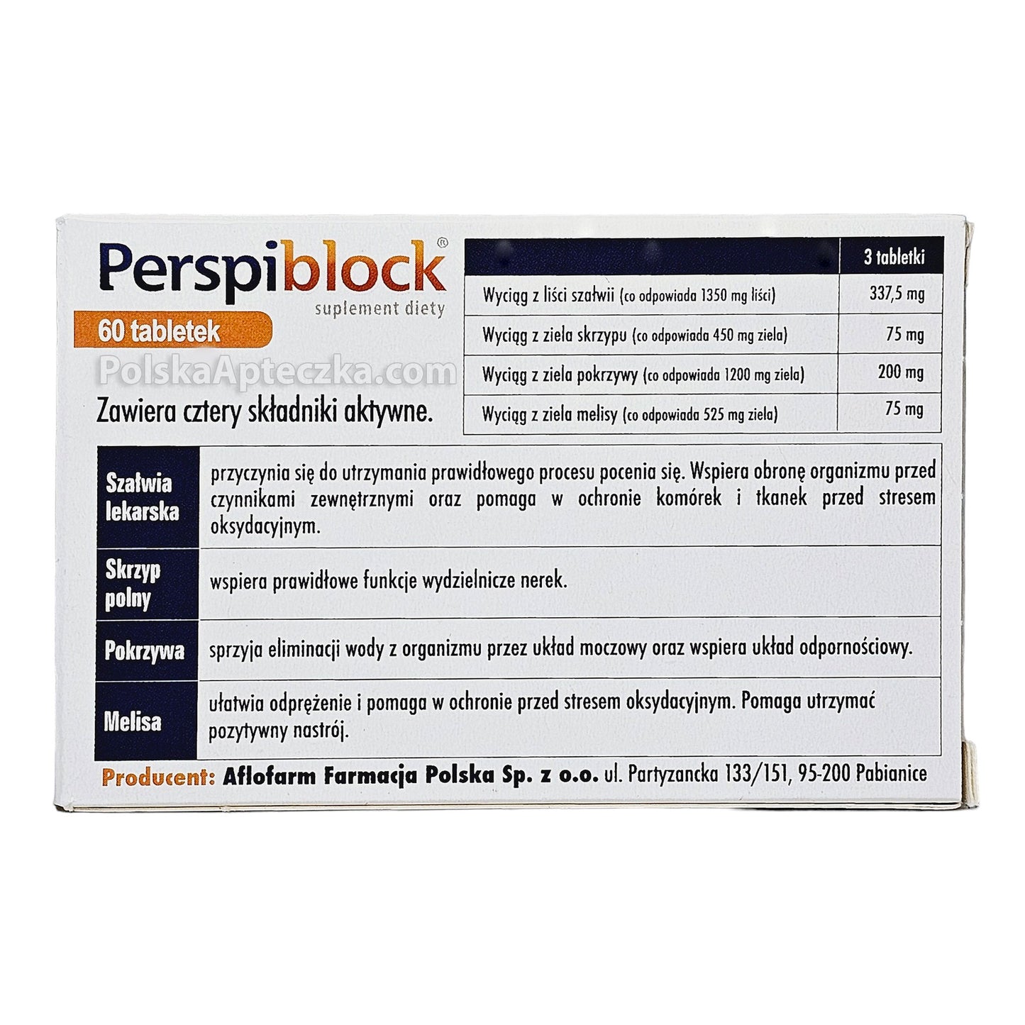 Perspiblock 60 tablets