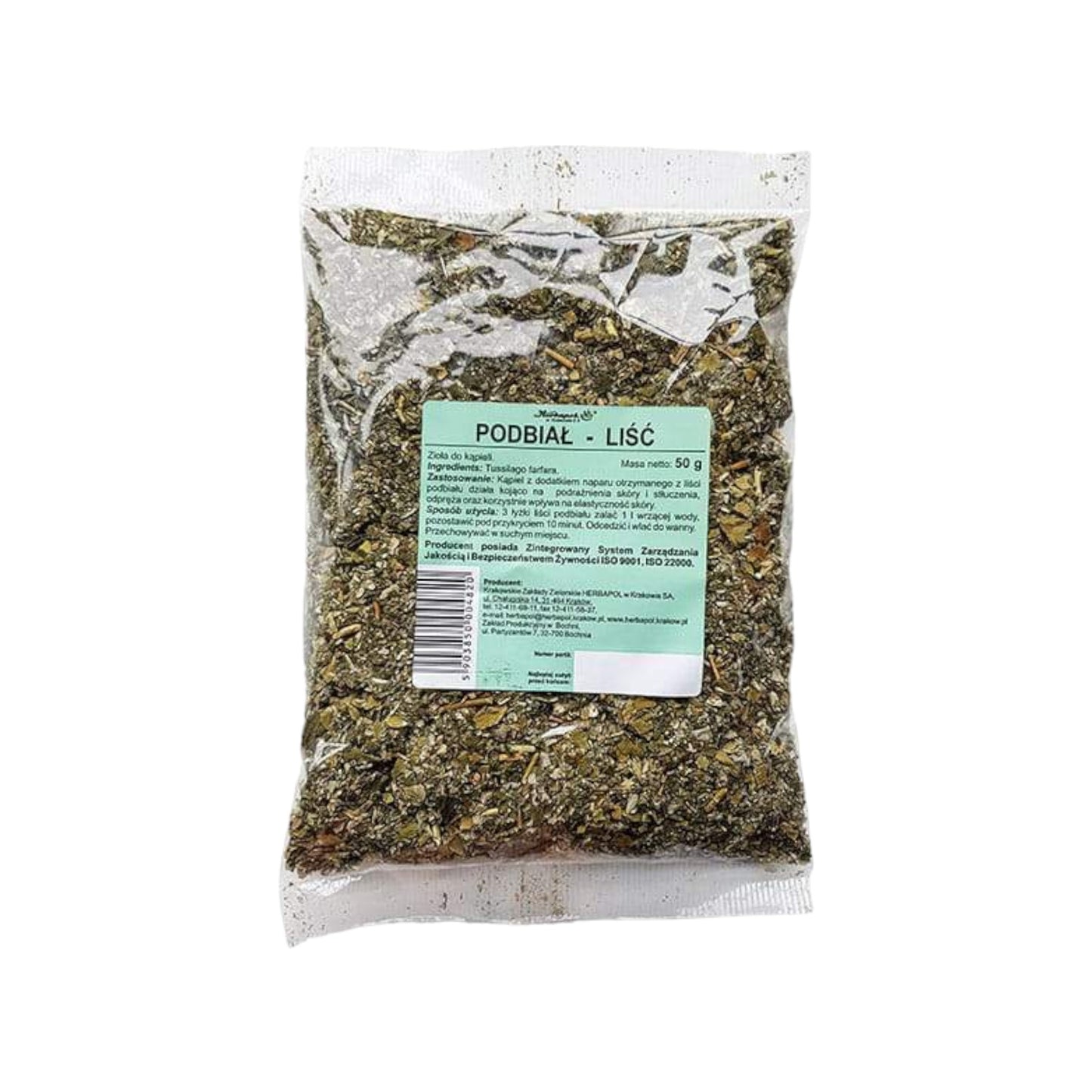 Coltsfoot Leaf – Podbiał Liść 50g Dried Herbal Tea by Herbapol