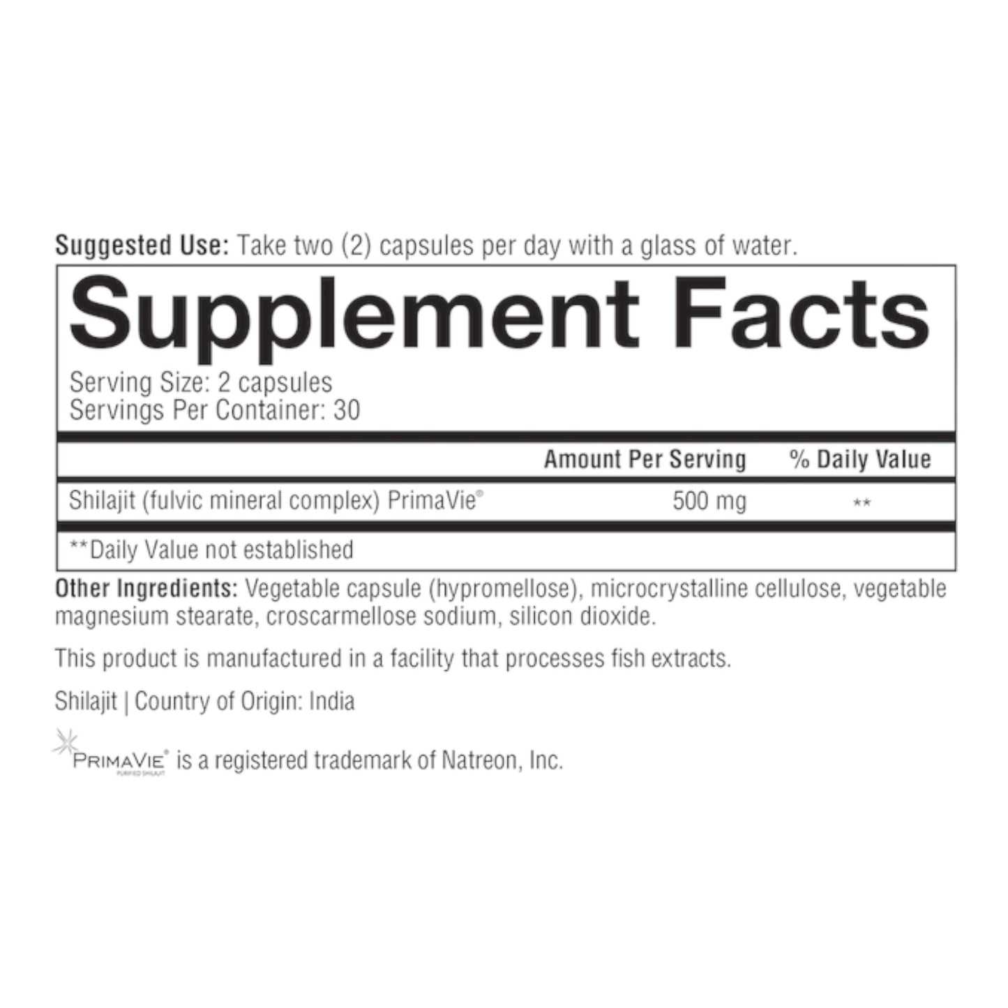 Shilajit 60 capsules