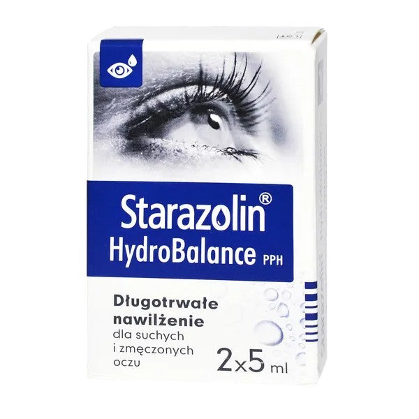 Starazolin HydroBalance Eye Drops 2x5ml – Long-Lasting Moisture for Dry Eyes