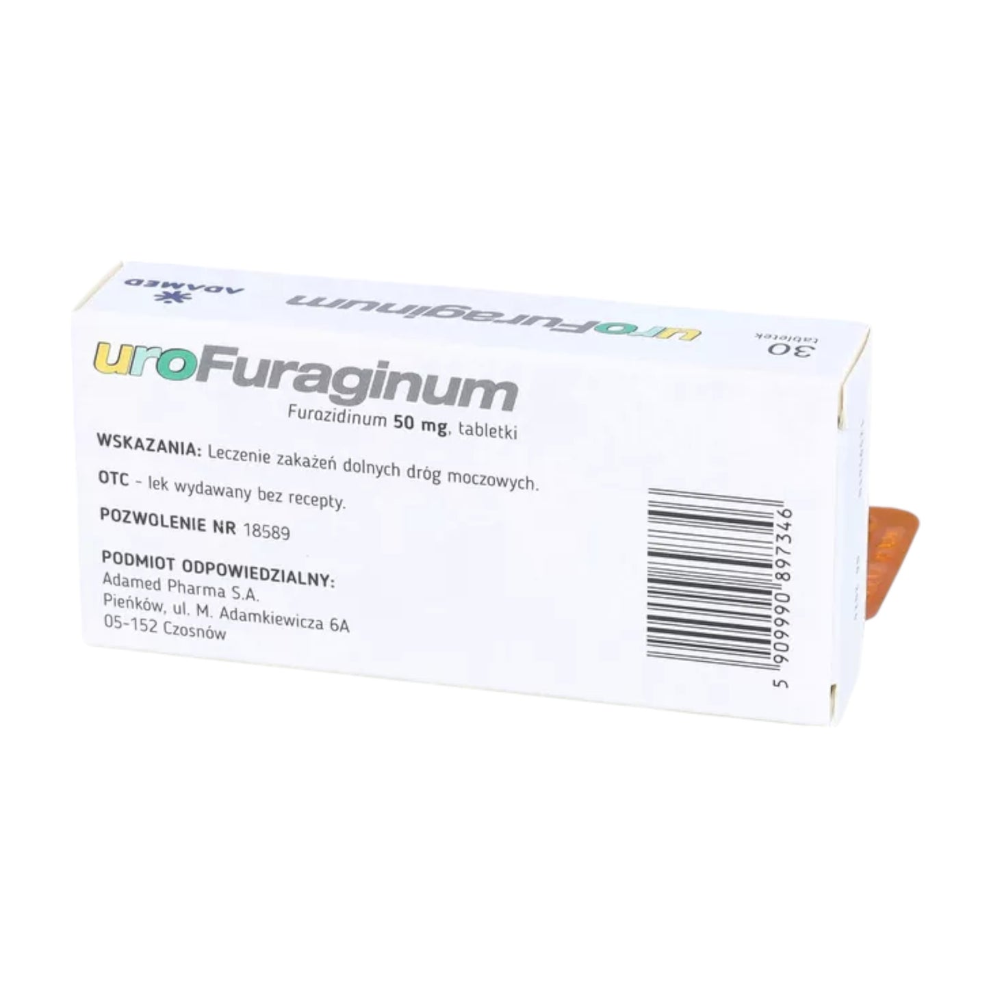 uroFuraginum 50 mg – 30 Tablets – Support for Lower Urinary Tract Health