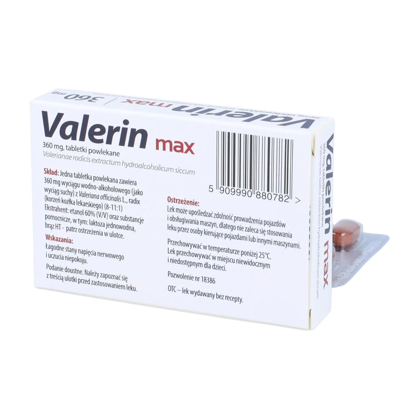 valerin max 360mg 10 tablets
