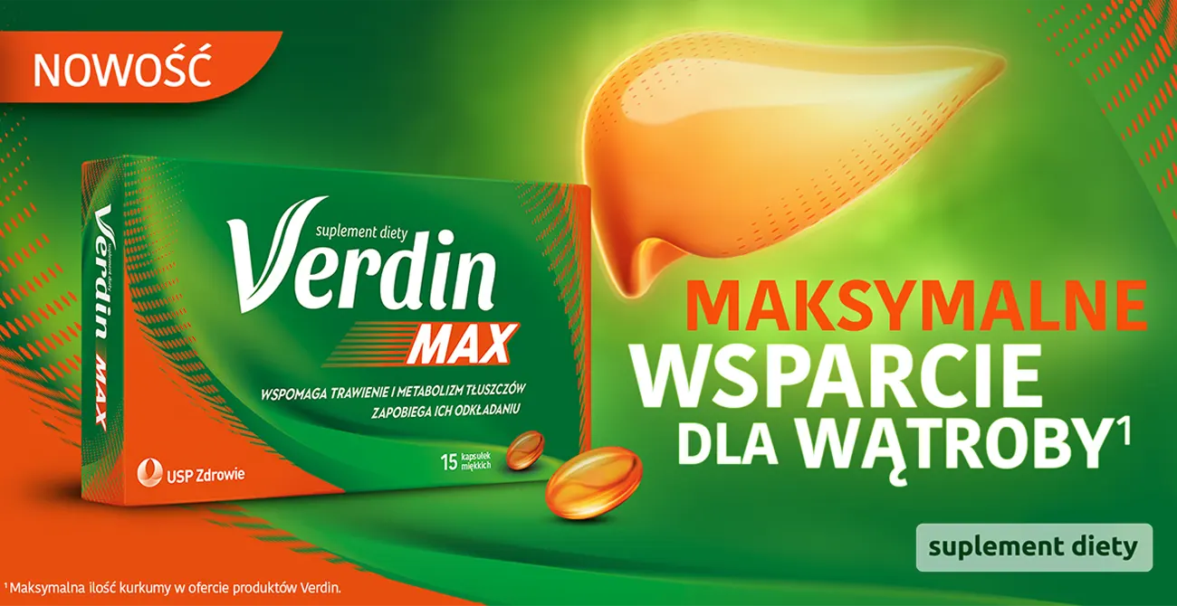 Verdin Max supplement packaging with a green background and orange text.