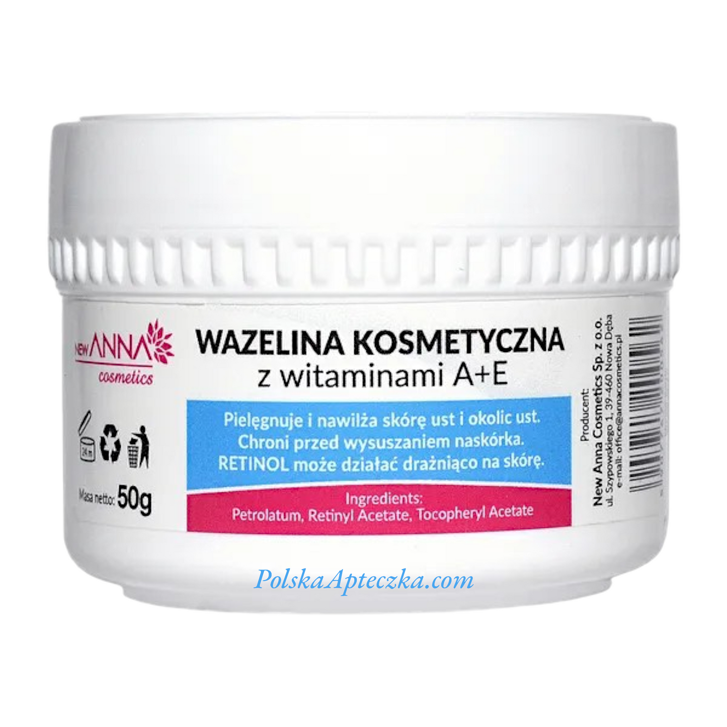 Wazelina kosmetyczna z witaminami A + E 50 g