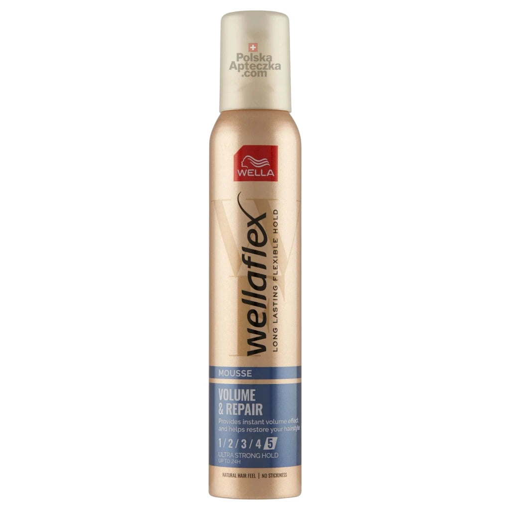 Wella Wellaflex Volume and Repair Mousse Level 5 Ultra Strong Hold 200ml