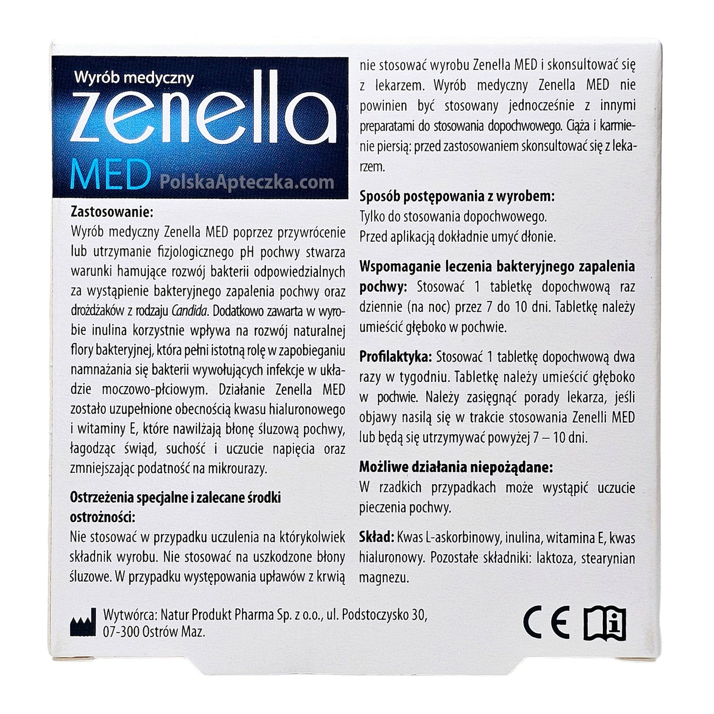 zenella med vaginal tablets