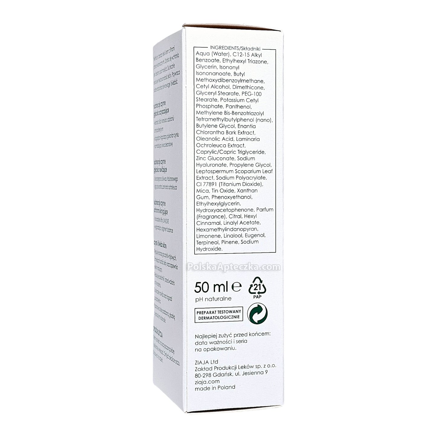 Ziaja Manuka Leaf Moisturizing Cream SPF 10